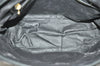 Authentic FENDI Pequin 2Way Shoulder Hand Bag PVC Leather Brown Black 2402I