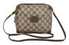 Authentic GUCCI Shoulder Cross Body Bag GG PVC Leather Brown Junk 2402K