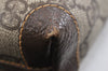 Authentic GUCCI Shoulder Cross Body Bag GG PVC Leather Brown Junk 2402K