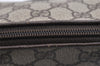 Authentic GUCCI Shoulder Cross Body Bag GG PVC Leather Brown Junk 2402K