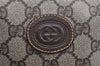 Authentic GUCCI Shoulder Cross Body Bag GG PVC Leather Brown Junk 2402K