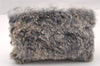 Authentic CHANEL Lapin Fur Tote Hand Bag Fur Suede Light Gray 2403I
