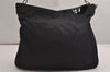 Authentic GUCCI Bamboo 2Way Shoulder Hand Bag Nylon Leather Black 2403J