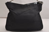 Authentic GUCCI Bamboo 2Way Shoulder Hand Bag Nylon Leather Black 2403J
