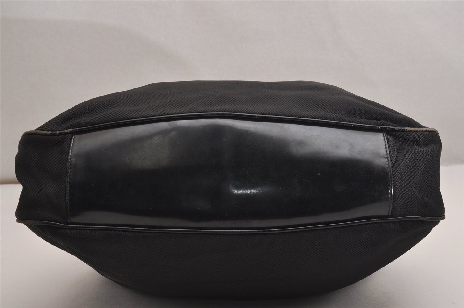 Authentic GUCCI Bamboo 2Way Shoulder Hand Bag Nylon Leather Black 2403J