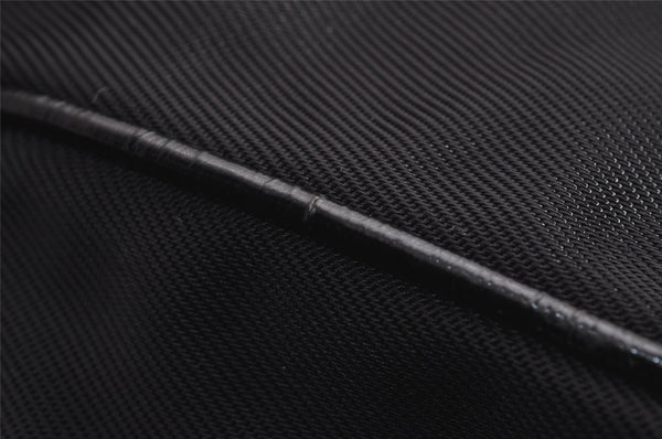 Authentic GUCCI Bamboo 2Way Shoulder Hand Bag Nylon Leather Black 2403J