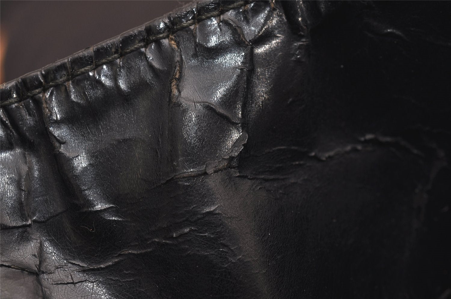 Authentic GUCCI Bamboo 2Way Shoulder Hand Bag Nylon Leather Black 2403J