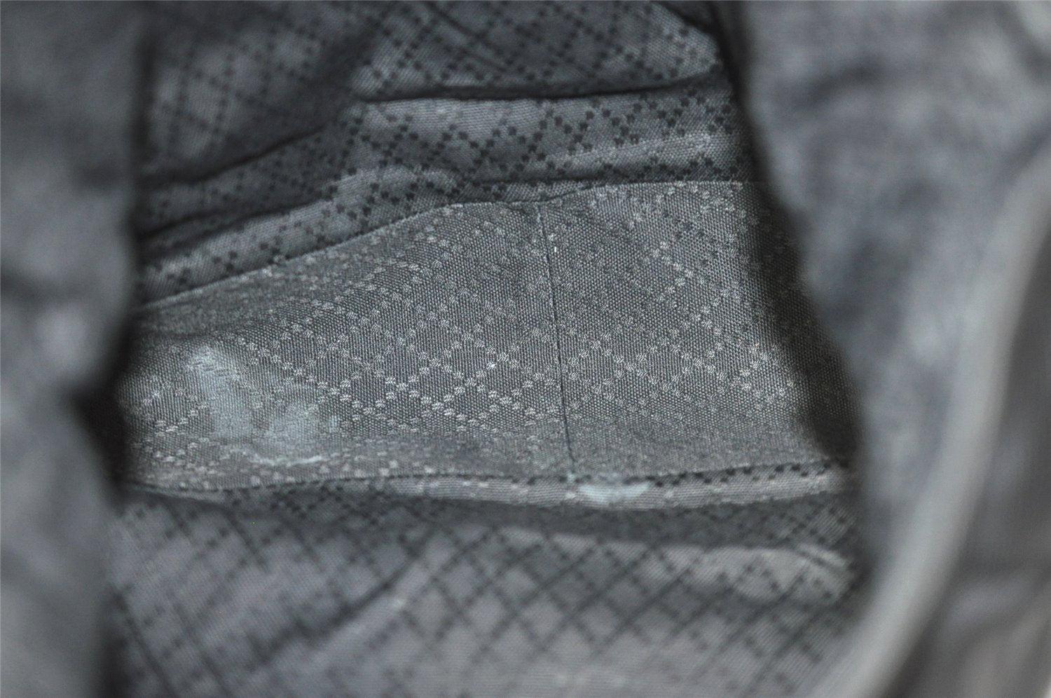 Authentic GUCCI Bamboo 2Way Shoulder Hand Bag Nylon Leather Black 2403J