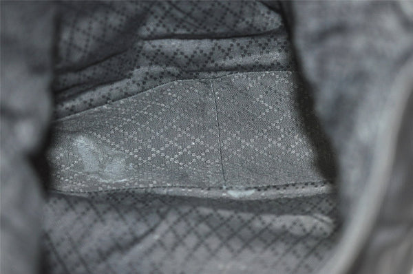 Authentic GUCCI Bamboo 2Way Shoulder Hand Bag Nylon Leather Black 2403J