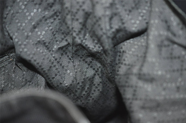 Authentic GUCCI Bamboo 2Way Shoulder Hand Bag Nylon Leather Black 2403J