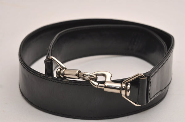 Authentic GUCCI Bamboo 2Way Shoulder Hand Bag Nylon Leather Black 2403J