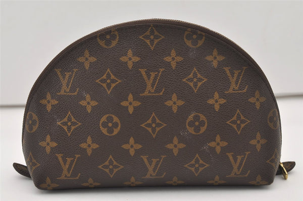 Authentic Louis Vuitton Monogram Trousse Demi Ronde 23 Pouch M47520 Junk 2404J