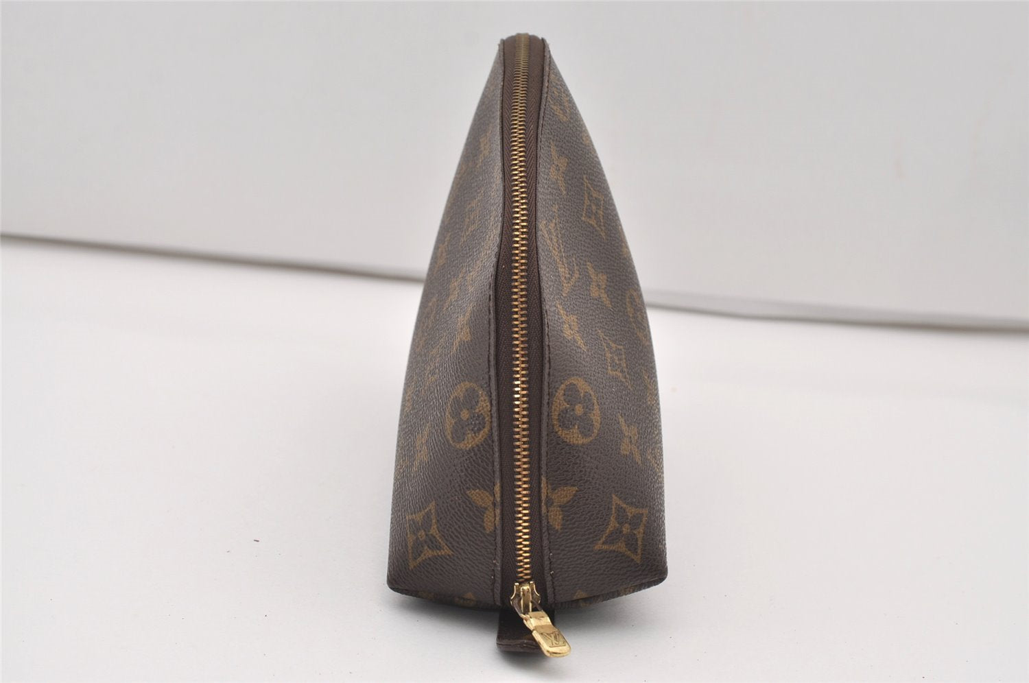 Authentic Louis Vuitton Monogram Trousse Demi Ronde 23 Pouch M47520 Junk 2404J