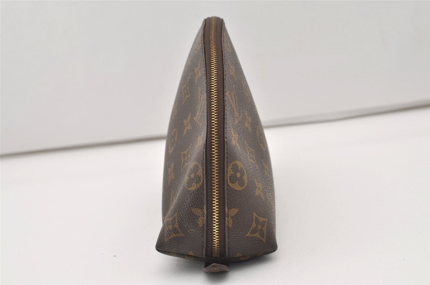 Authentic Louis Vuitton Monogram Trousse Demi Ronde 23 Pouch M47520 Junk 2404J