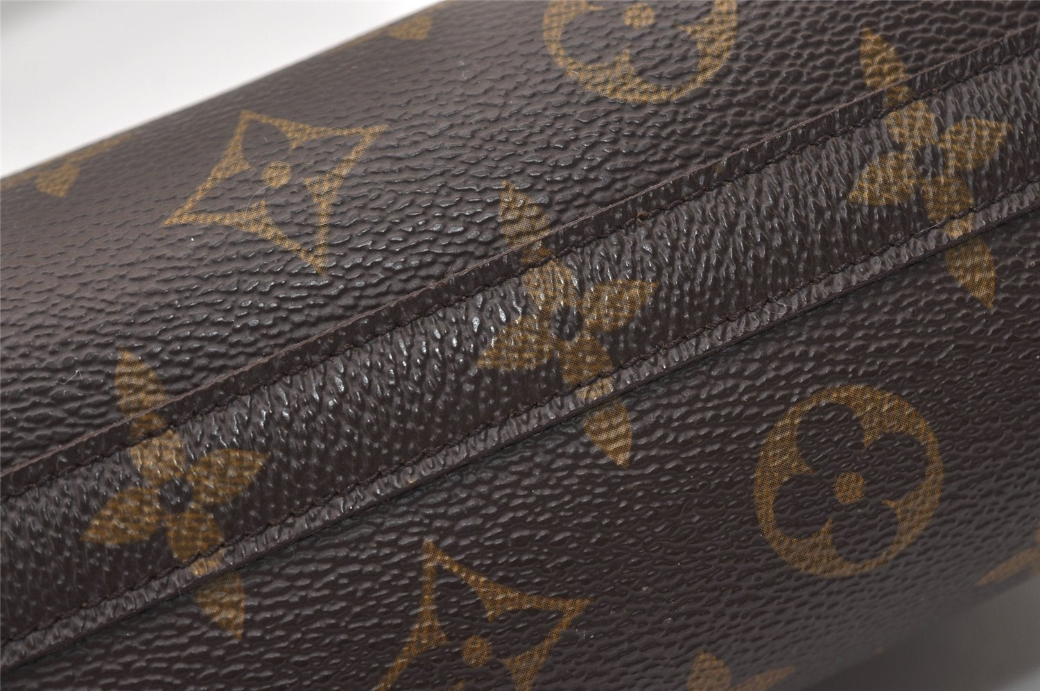 Authentic Louis Vuitton Monogram Trousse Demi Ronde 23 Pouch M47520 Junk 2404J