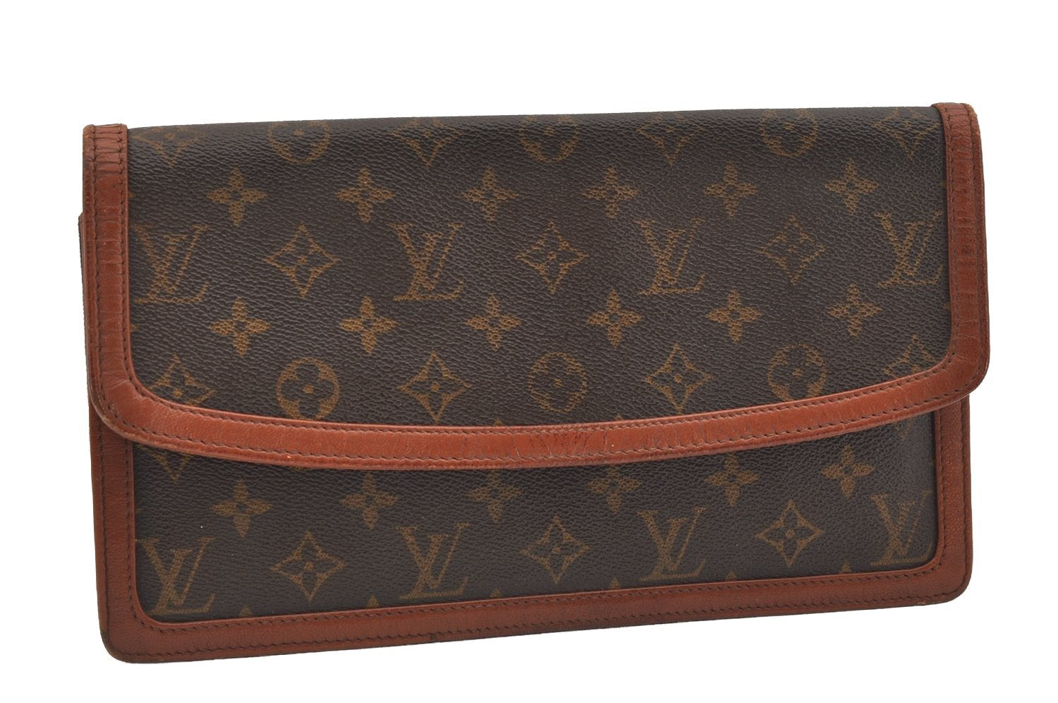 Authentic Louis Vuitton Monogram Pochette Dame GM M51810 Clutch Hand Bag 2405J