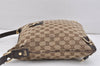 Authentic GUCCI Abbey Shoulder Cross Bag GG Canvas Leather 131326 Brown 2405K