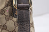 Authentic GUCCI Abbey Shoulder Cross Bag GG Canvas Leather 131326 Brown 2405K