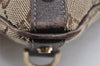 Authentic GUCCI Abbey Shoulder Cross Bag GG Canvas Leather 131326 Brown 2405K
