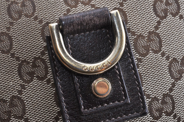 Authentic GUCCI Abbey Shoulder Cross Bag GG Canvas Leather 131326 Brown 2405K