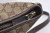 Authentic GUCCI Abbey Shoulder Cross Bag GG Canvas Leather 131326 Brown 2405K