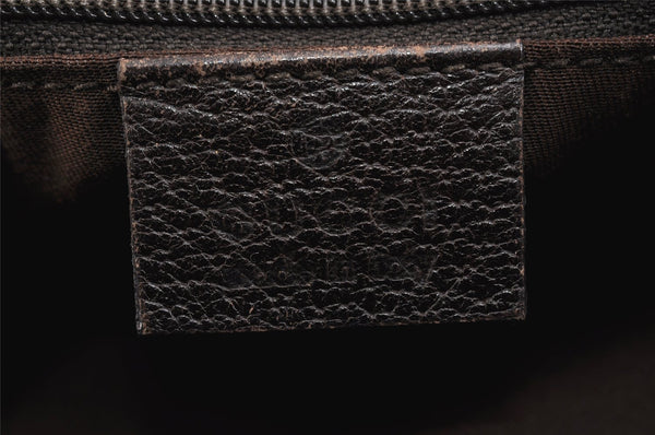 Authentic GUCCI Abbey Shoulder Cross Bag GG Canvas Leather 131326 Brown 2405K
