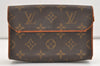 Auth Louis Vuitton Monogram Pochette Florentine Pouch Waist Bag M51855 LV 2406J