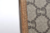 Authentic GUCCI Vintage GG Plus Clutch Hand Bag Purse PVC Leather Brown 2406K