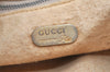 Authentic GUCCI Vintage GG Plus Clutch Hand Bag Purse PVC Leather Brown 2406K
