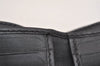 Authentic GUCCI Vintage Bifold Wallet Purse GG Canvas Leather Black 2407I