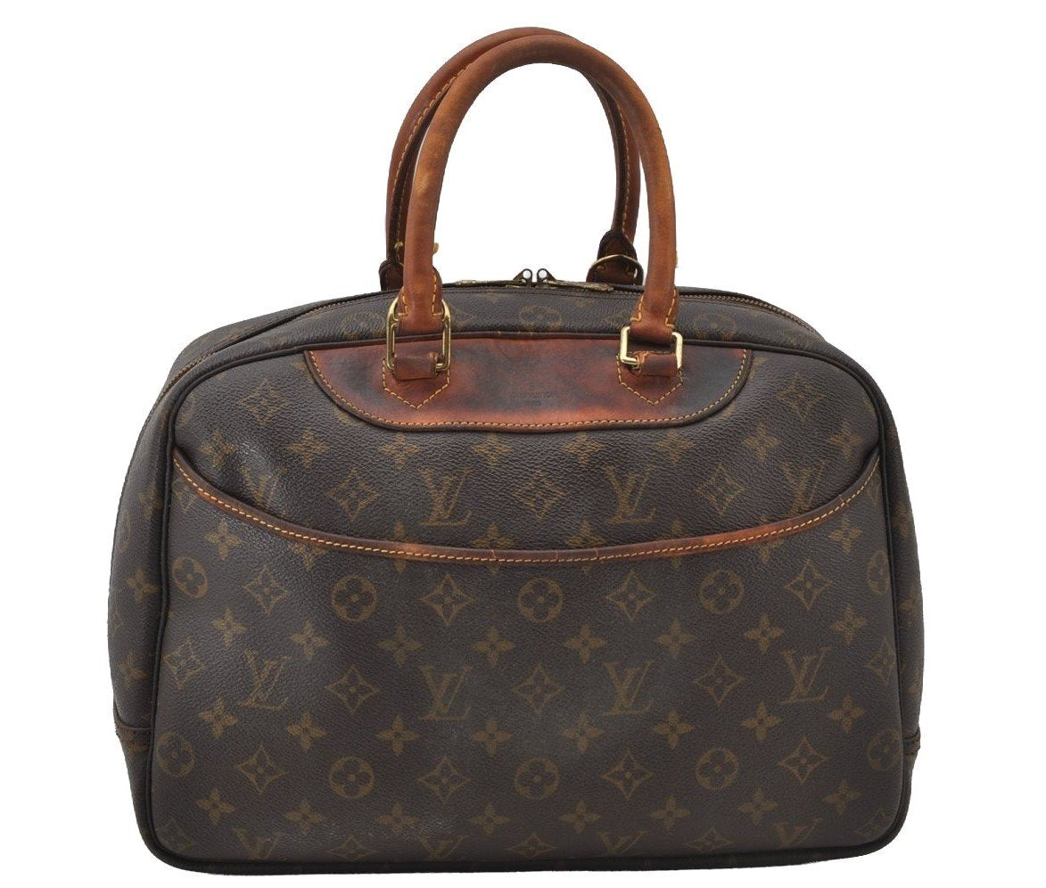 Authentic Louis Vuitton Monogram Deauville Hand Bag M47270 LV 2407J