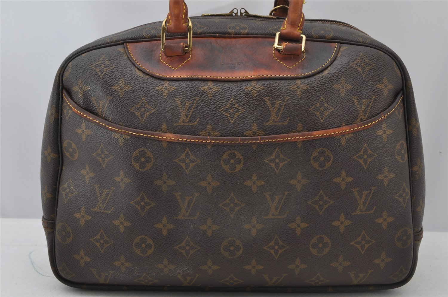 Authentic Louis Vuitton Monogram Deauville Hand Bag M47270 LV 2407J