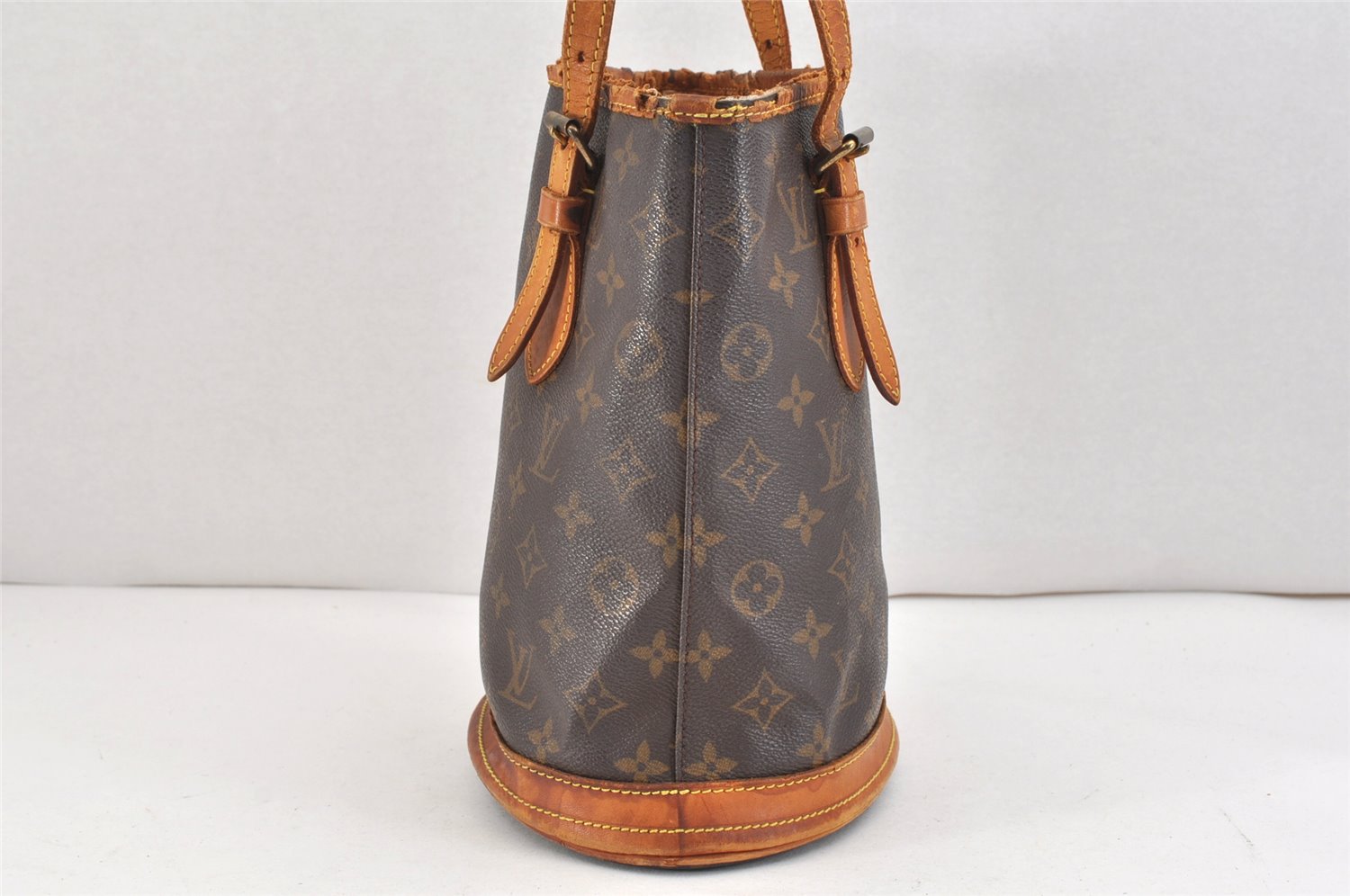 Authentic Louis Vuitton Monogram Bucket PM Shoulder Tote Bag M42238 Junk 2407K