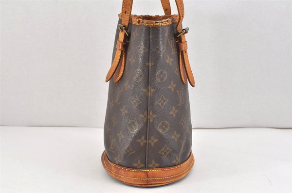 Authentic Louis Vuitton Monogram Bucket PM Shoulder Tote Bag M42238 Junk 2407K