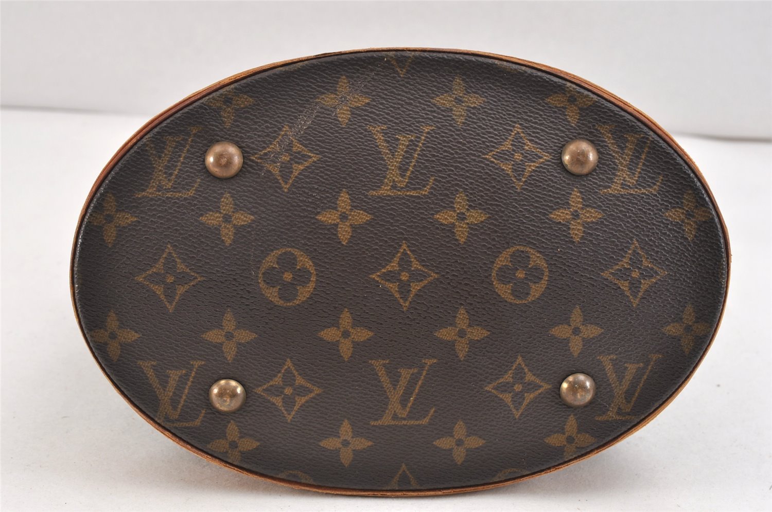Authentic Louis Vuitton Monogram Bucket PM Shoulder Tote Bag M42238 Junk 2407K