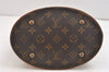 Authentic Louis Vuitton Monogram Bucket PM Shoulder Tote Bag M42238 Junk 2407K