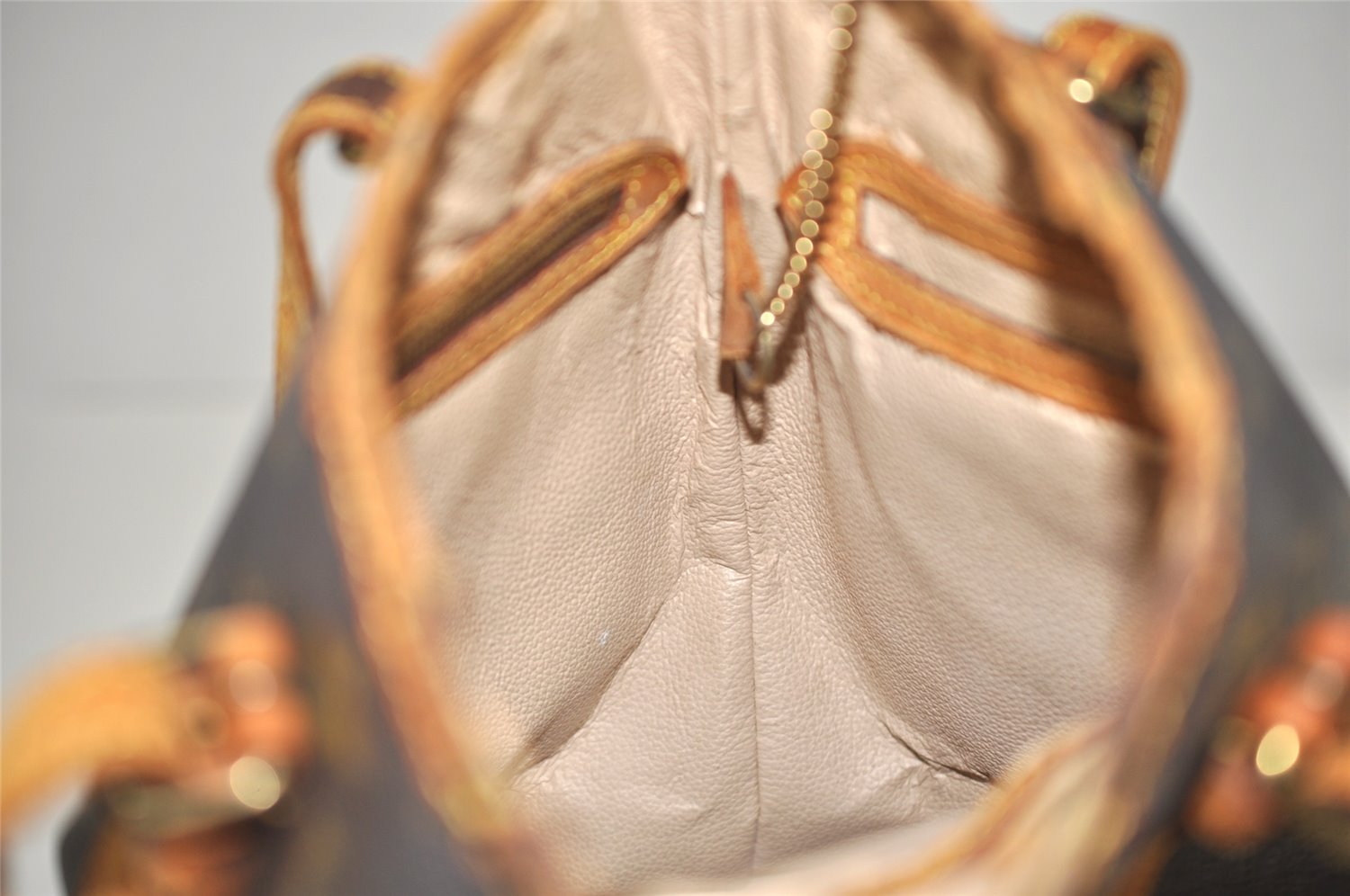 Authentic Louis Vuitton Monogram Bucket PM Shoulder Tote Bag M42238 Junk 2407K