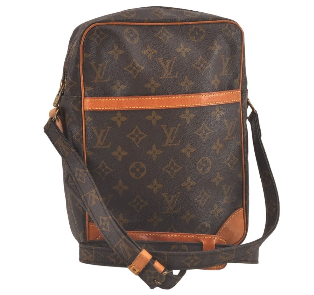 Authentic Louis Vuitton Monogram Danube GM Shoulder Cross Bag M45262 LV 2407L