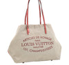 Auth Louis Vuitton Summer Collection 2014 Cabas MM Tote Bag M94502 White 2408J