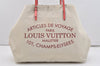 Auth Louis Vuitton Summer Collection 2014 Cabas MM Tote Bag M94502 White 2408J