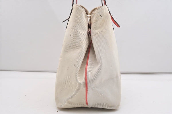 Auth Louis Vuitton Summer Collection 2014 Cabas MM Tote Bag M94502 White 2408J