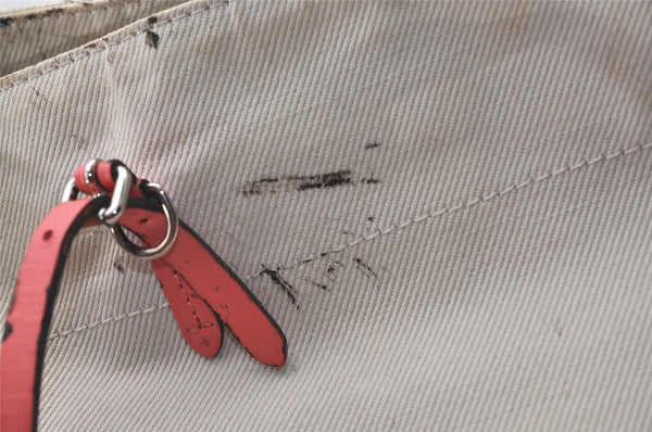 Auth Louis Vuitton Summer Collection 2014 Cabas MM Tote Bag M94502 White 2408J