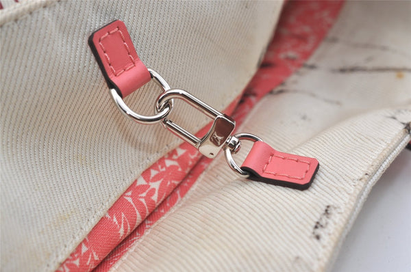 Auth Louis Vuitton Summer Collection 2014 Cabas MM Tote Bag M94502 White 2408J