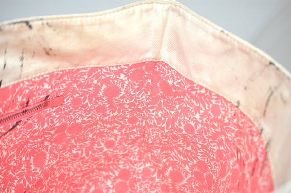 Auth Louis Vuitton Summer Collection 2014 Cabas MM Tote Bag M94502 White 2408J