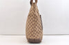 Authentic GUCCI Vintage Shoulder Tote Bag GG Canvas Leather 28892 Brown 2409K