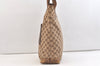 Authentic GUCCI Vintage Shoulder Tote Bag GG Canvas Leather 28892 Brown 2409K