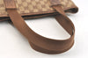 Authentic GUCCI Vintage Shoulder Tote Bag GG Canvas Leather 28892 Brown 2409K