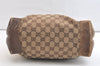 Authentic GUCCI Vintage Shoulder Tote Bag GG Canvas Leather 28892 Brown 2409K