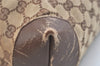 Authentic GUCCI Vintage Shoulder Tote Bag GG Canvas Leather 28892 Brown 2409K
