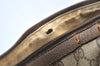 Authentic GUCCI Web Sherry Line Hand Boston Bag GG PVC Leather Brown 2410H
